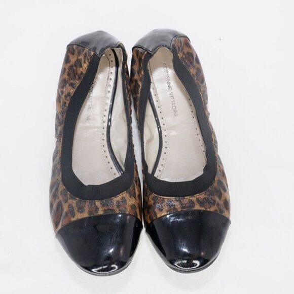 Adrienne Vittadini 'Vienna' Animal Print Cap Toe Ballet Flats, Size 7 - Picture 3 of 9